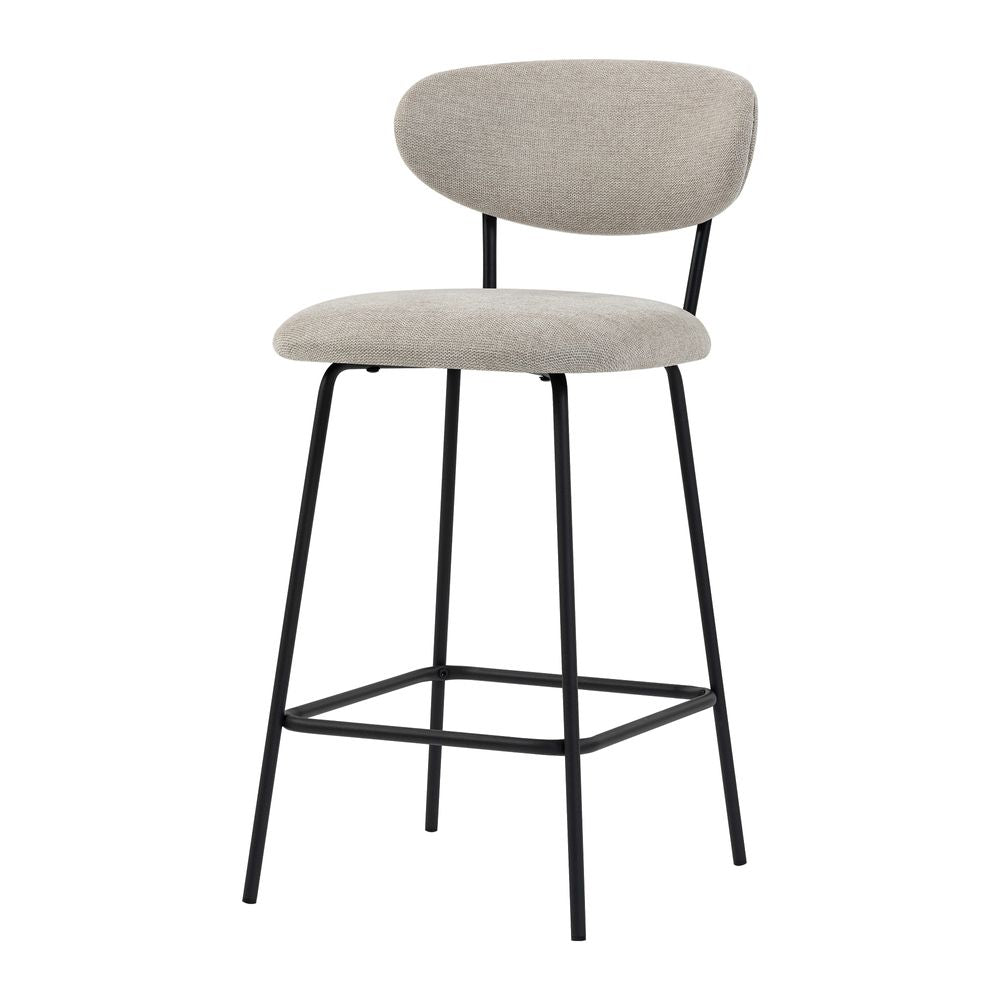 Chaise snack en tissu beige