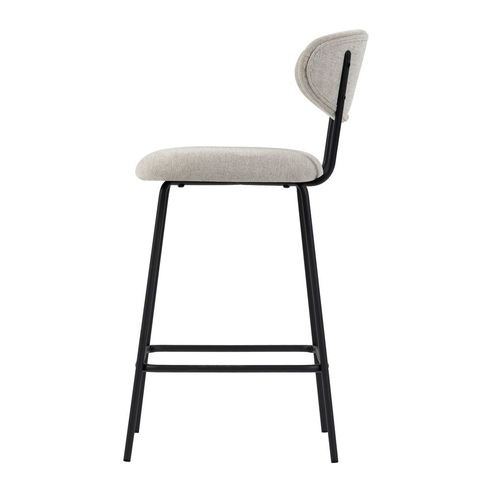 Chaise snack en tissu beige