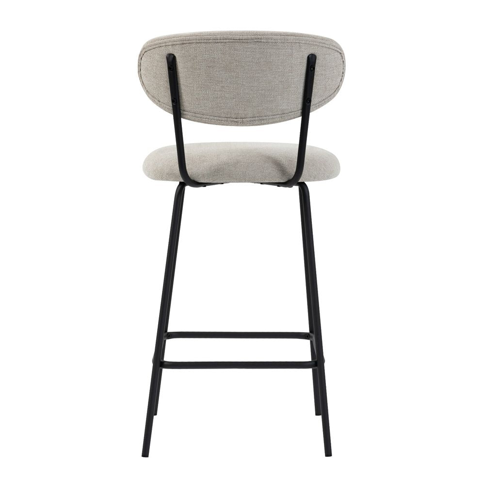 Chaise snack en tissu beige