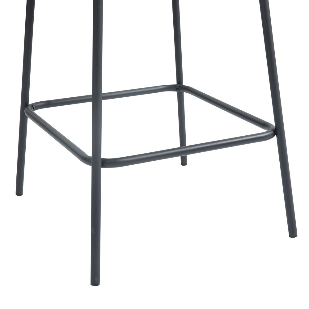Chaise snack en tissu terracotta