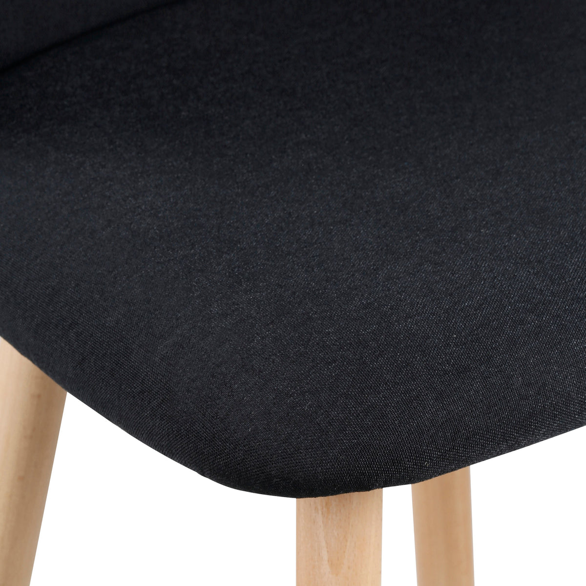 Chaise snack tissu noir