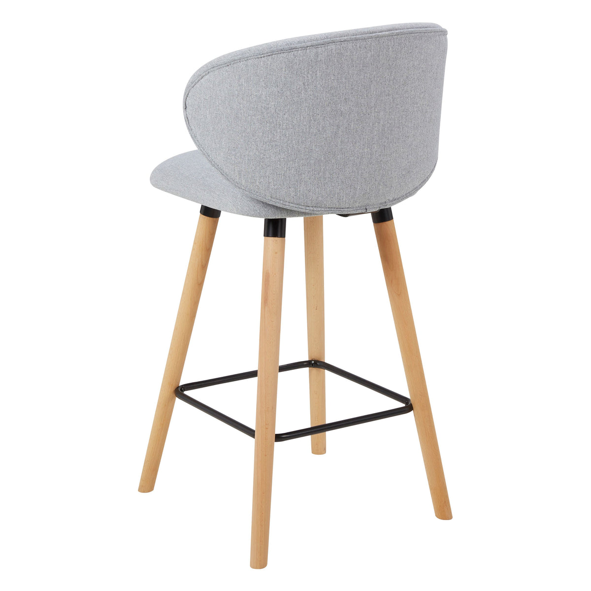 Chaise snack tissu gris clair