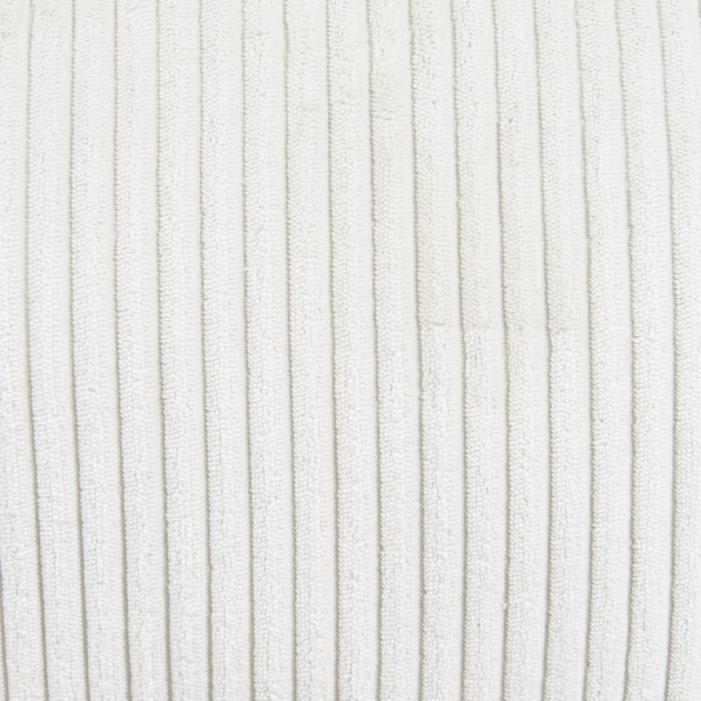 Fauteuil pivotant velours côtelé blanc