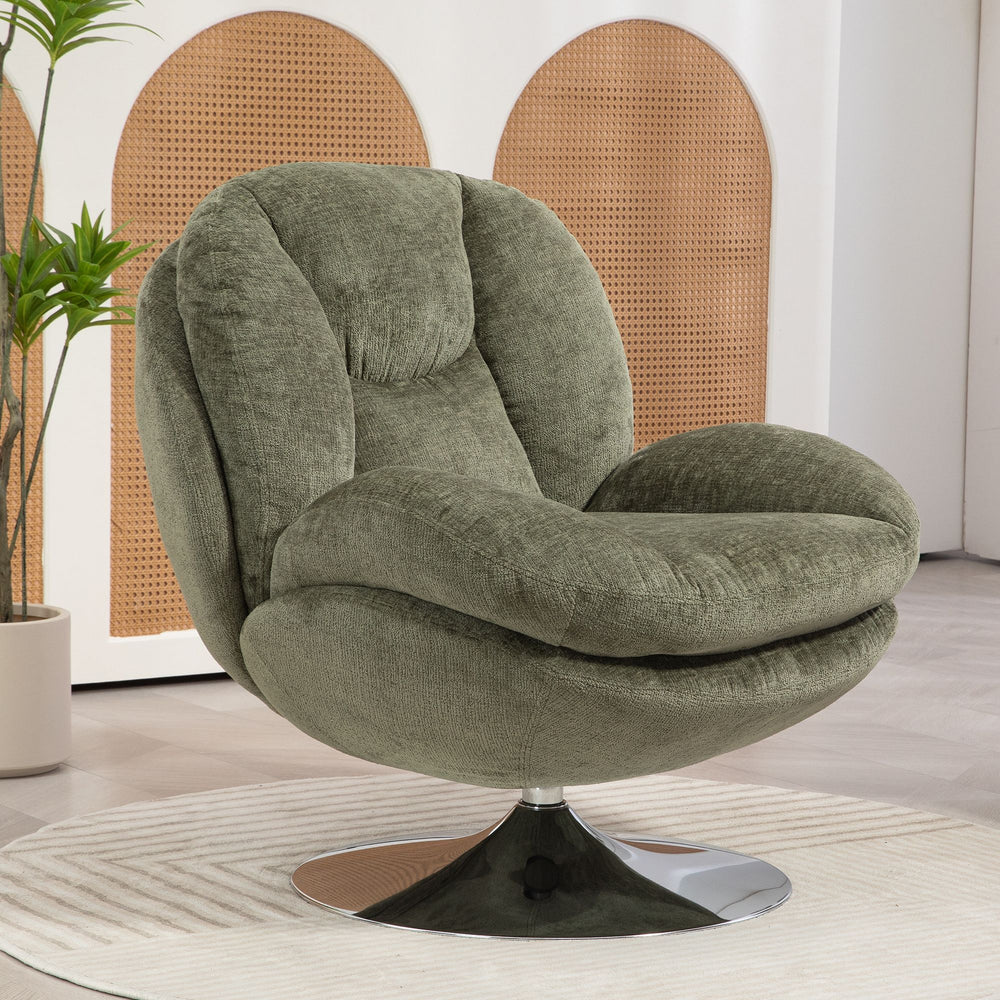 Fauteuil pivotant kaki
