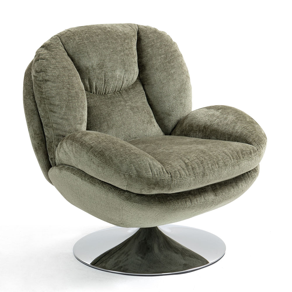 Fauteuil pivotant kaki