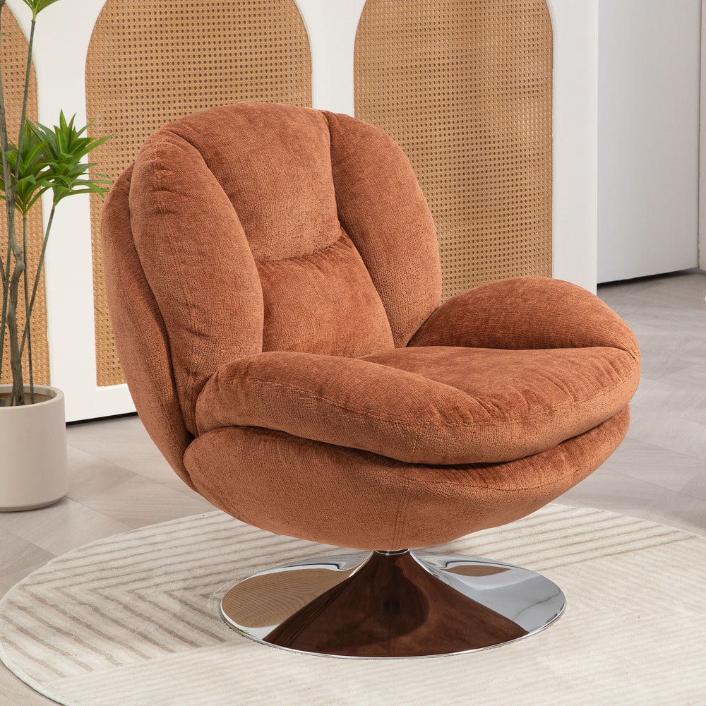 Fauteuil pivotant rouille
