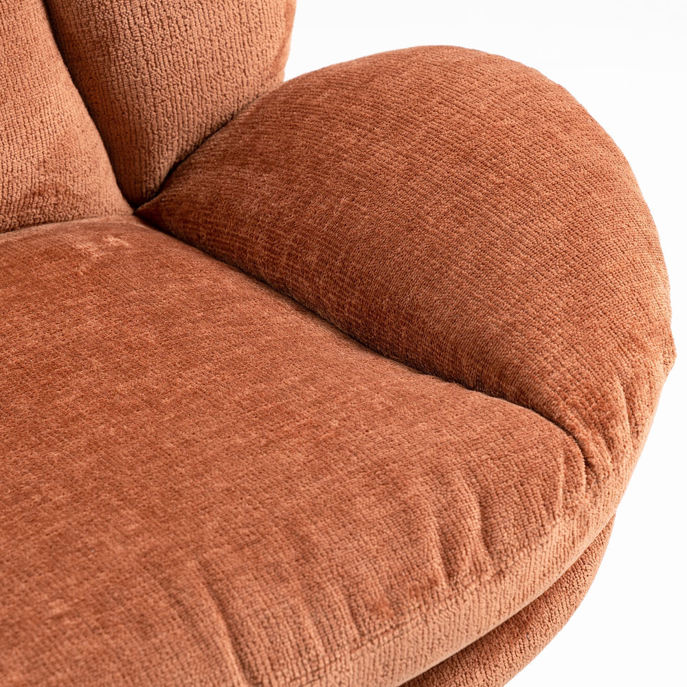 Fauteuil pivotant rouille
