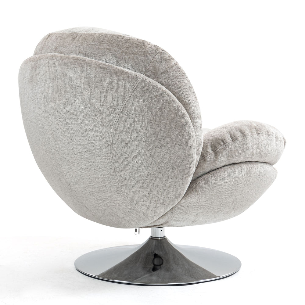 Fauteuil pivotant taupe