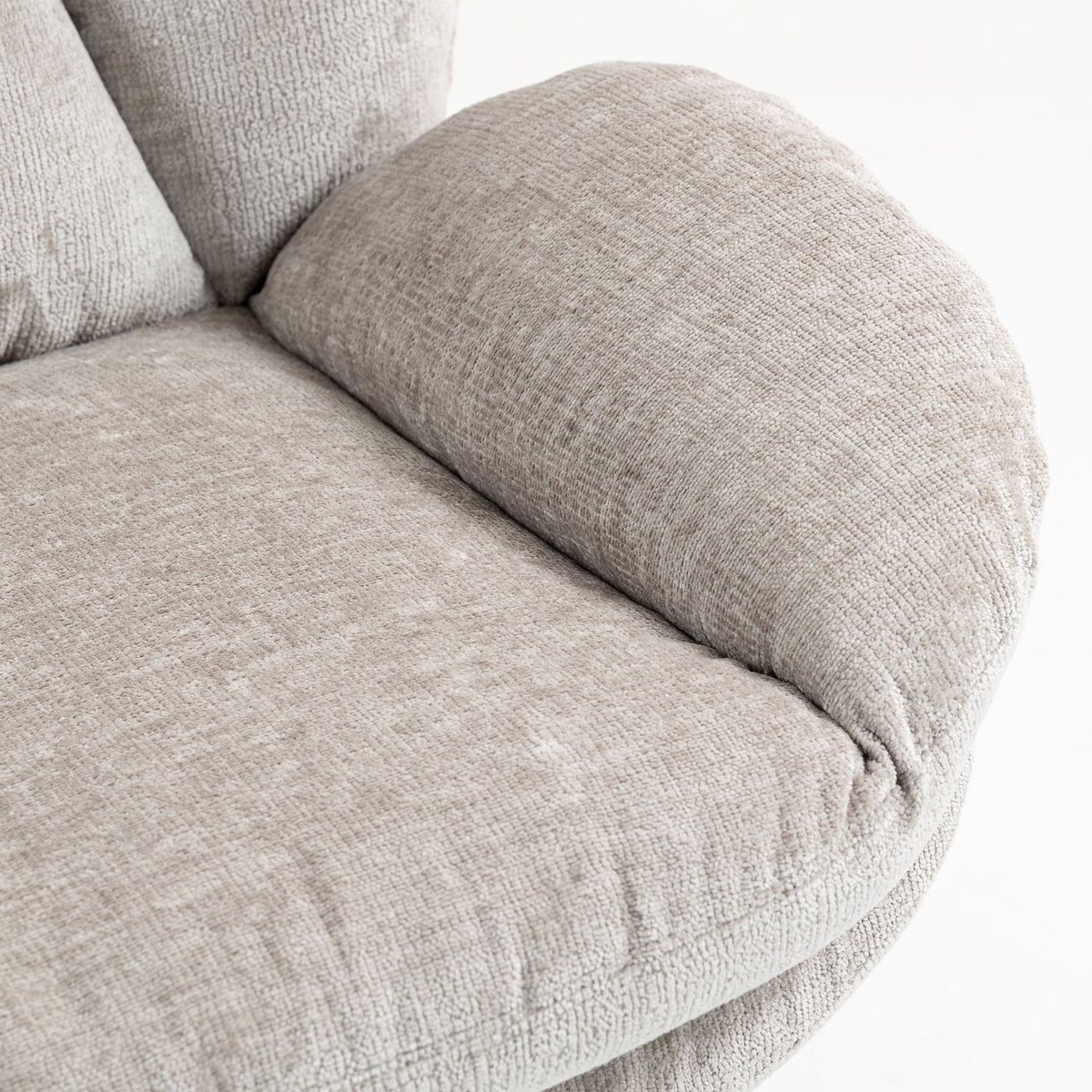 Fauteuil pivotant taupe