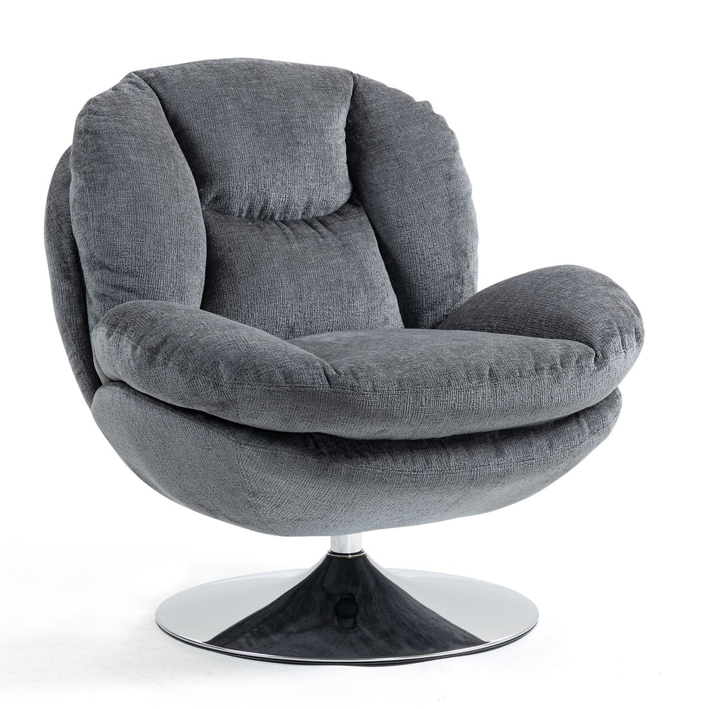 Fauteuil pivotant gris foncé
