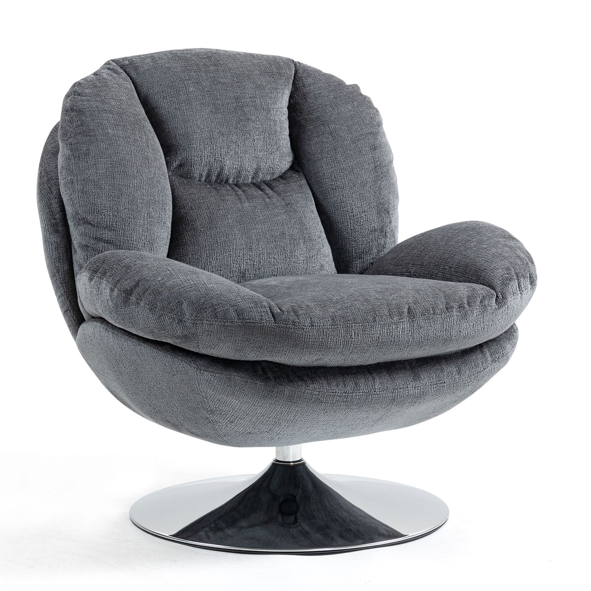 Fauteuil pivotant gris foncé