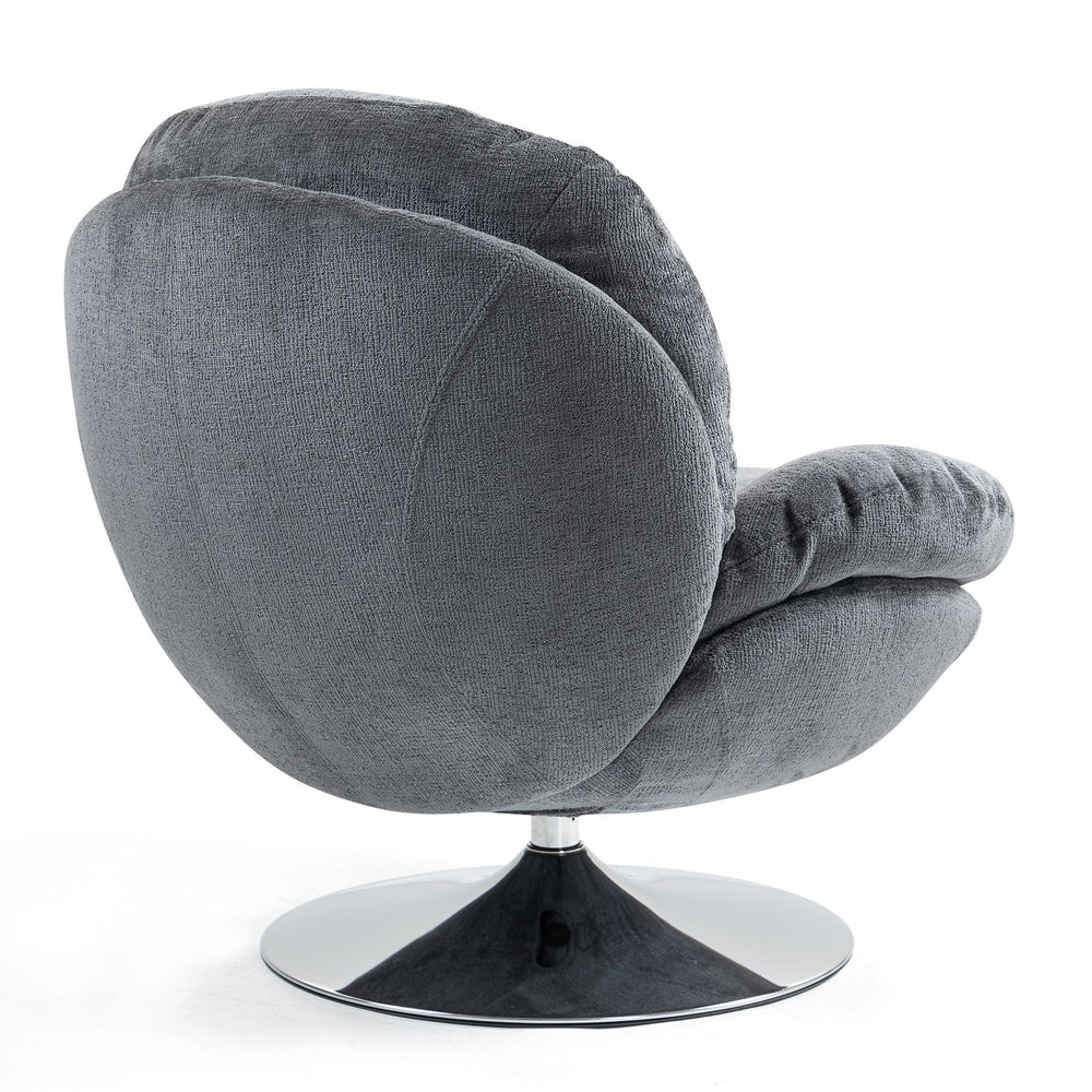 Fauteuil pivotant gris foncé