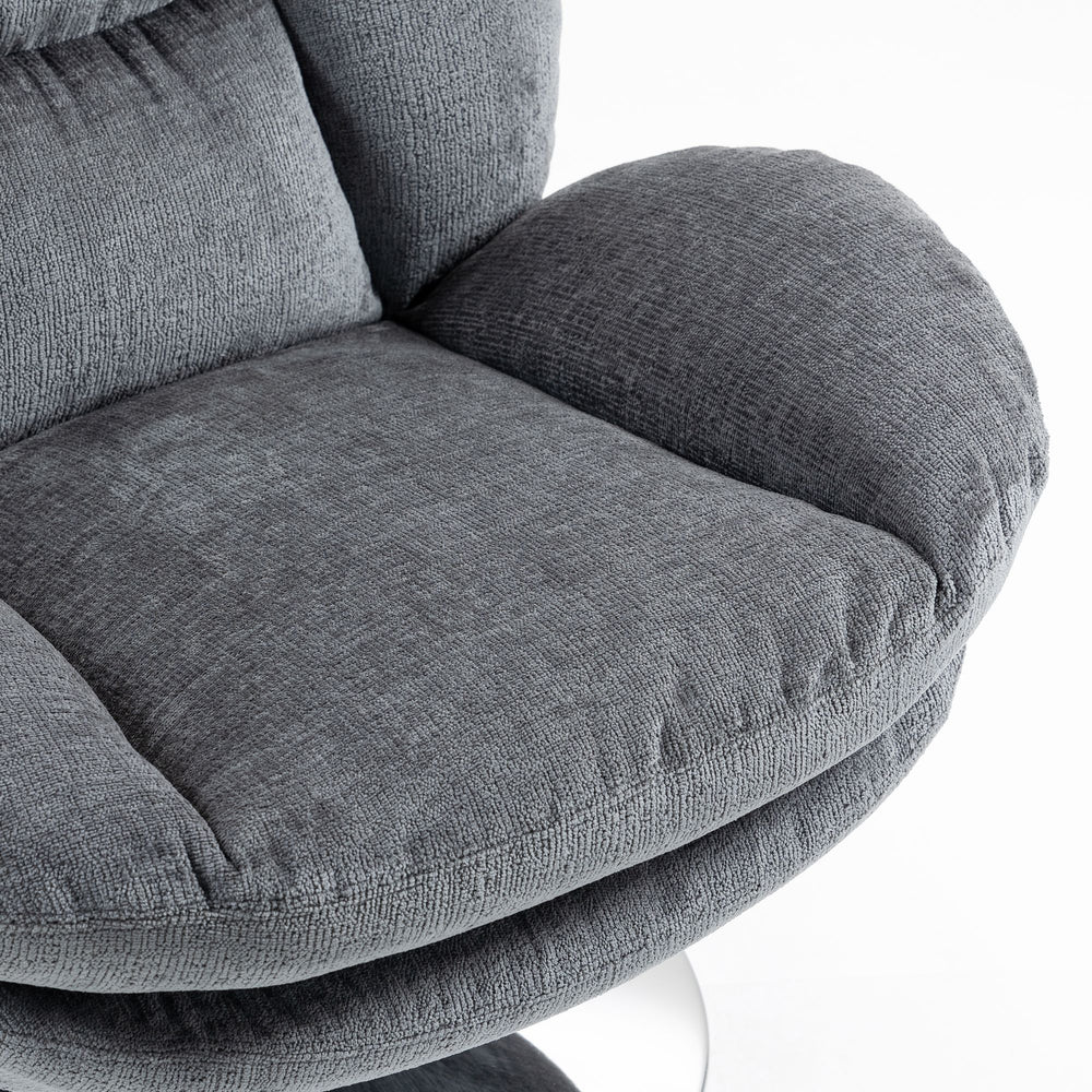 Fauteuil pivotant gris foncé