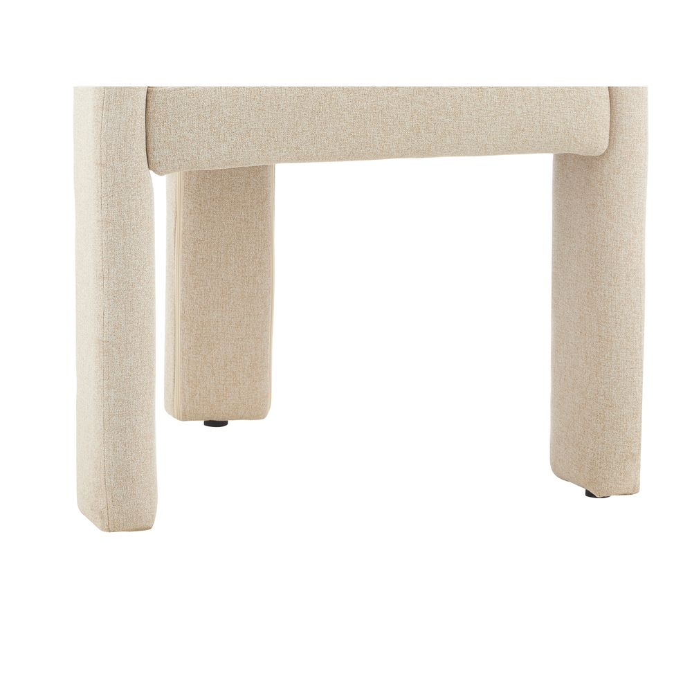 Chaise repas 3 pieds full tissu sable
