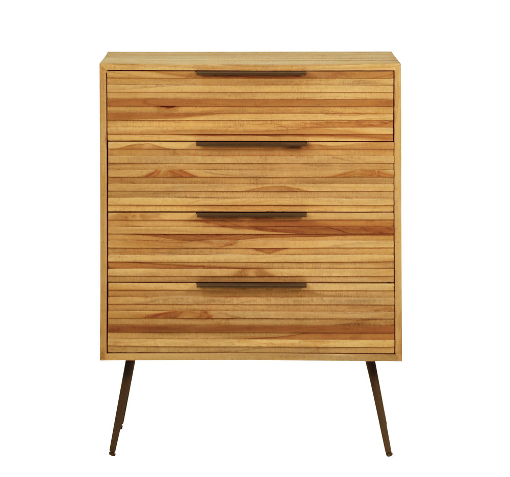 Commode teck recyclé 4 tiroirs