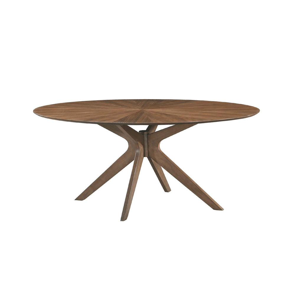 Table repas ovale 180 cm placage noyer