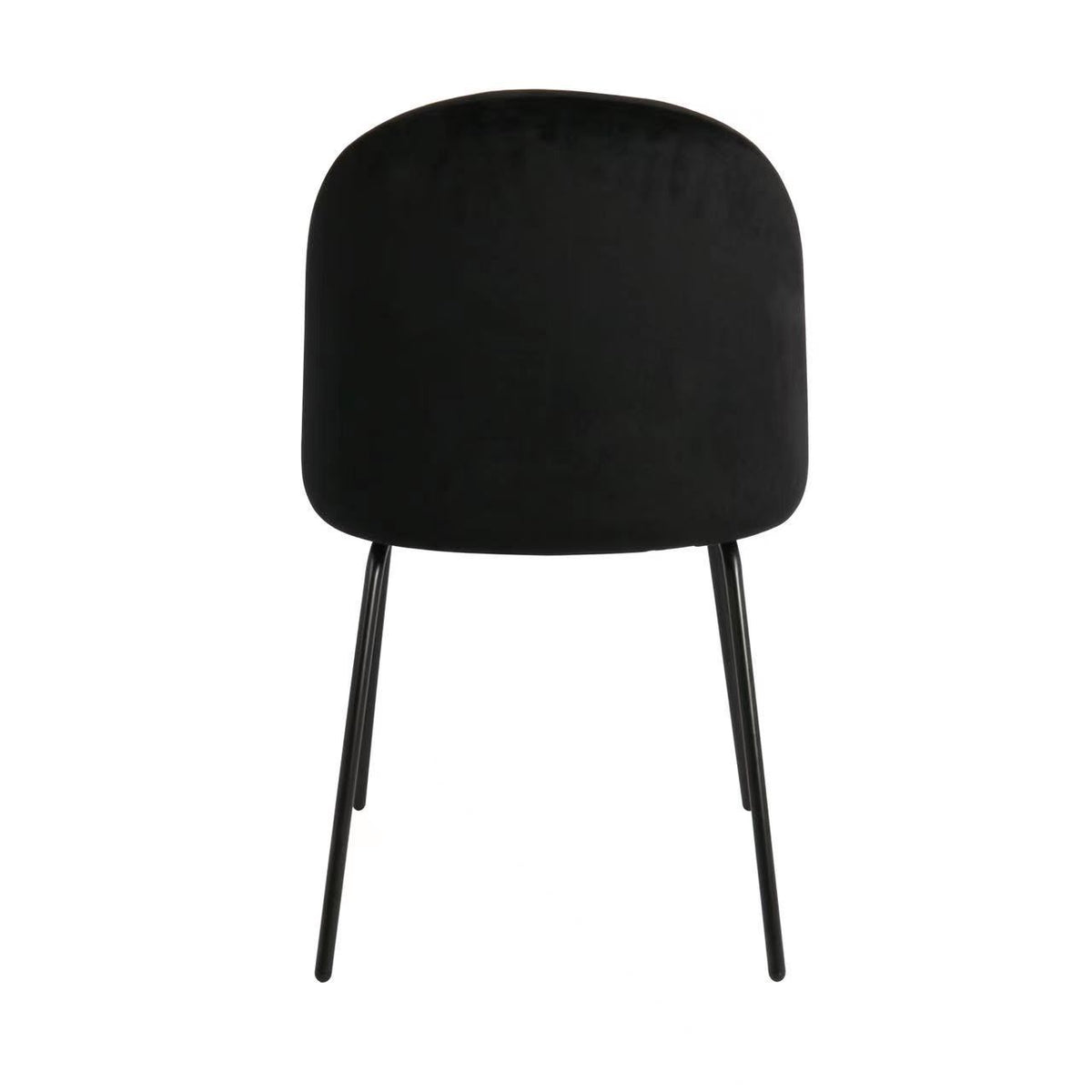Chaise repas velours noir