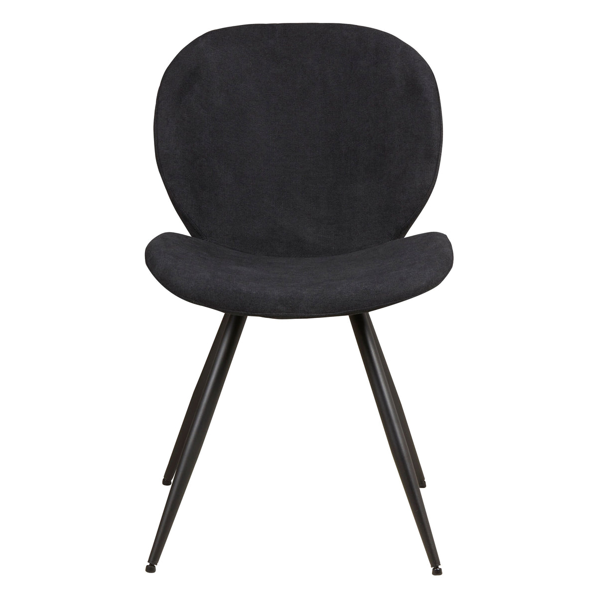 Chaise repas tissu noir