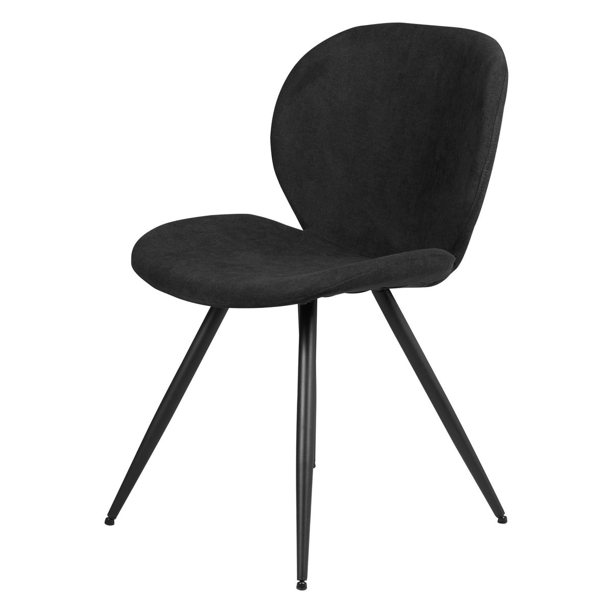 Chaise repas tissu noir
