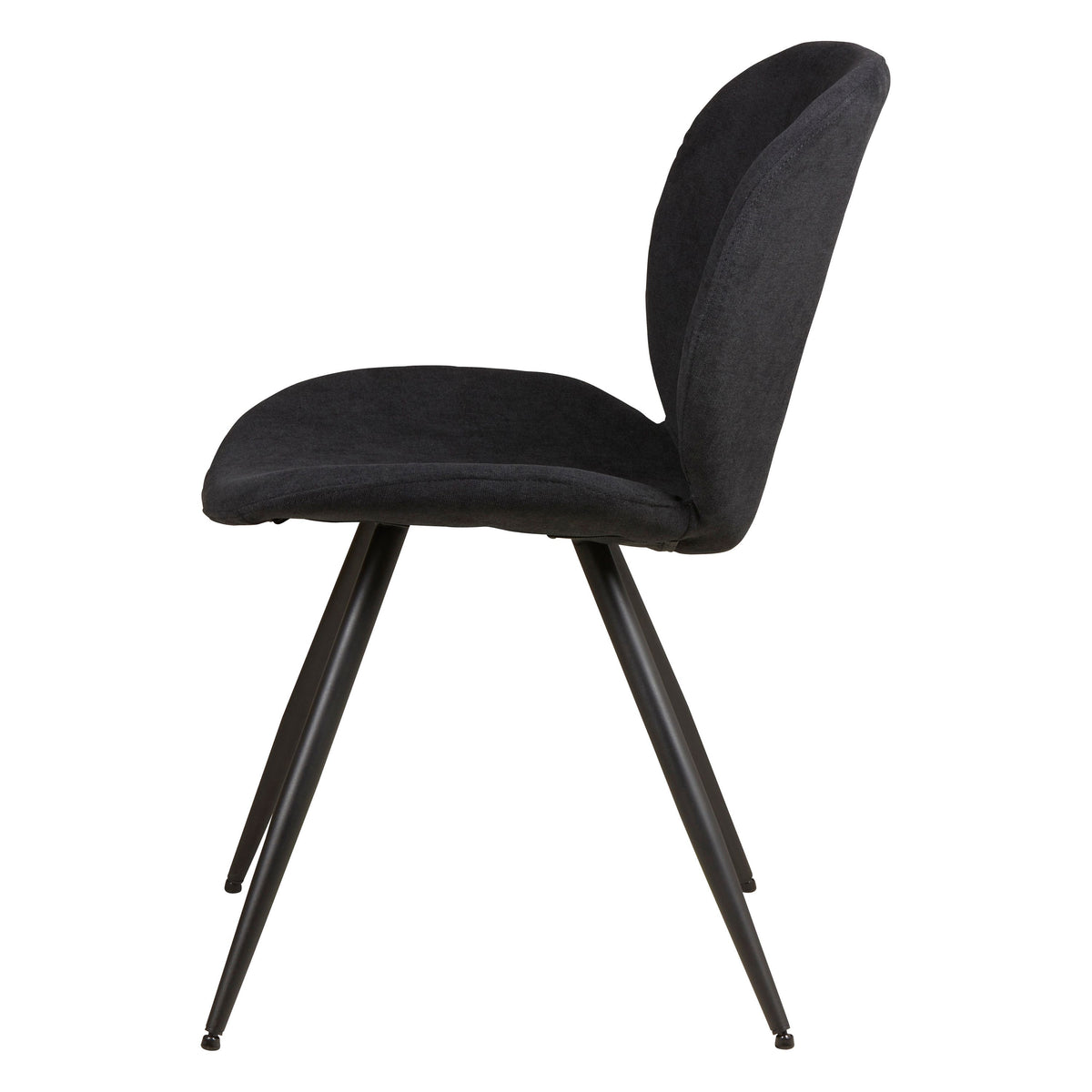Chaise repas tissu noir