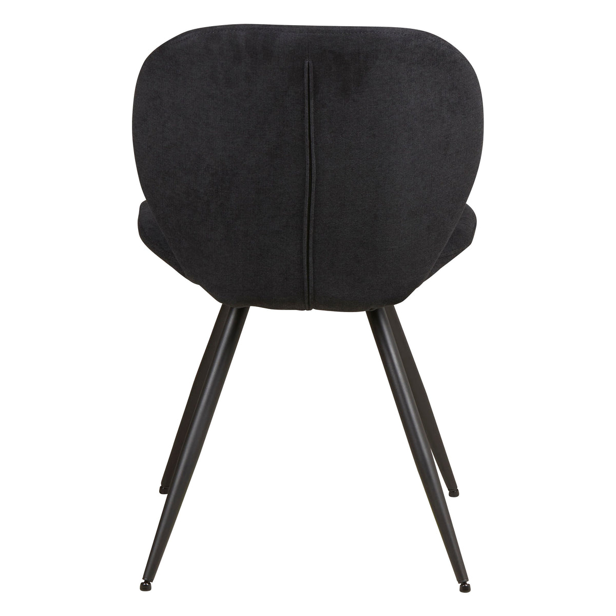 Chaise repas tissu noir