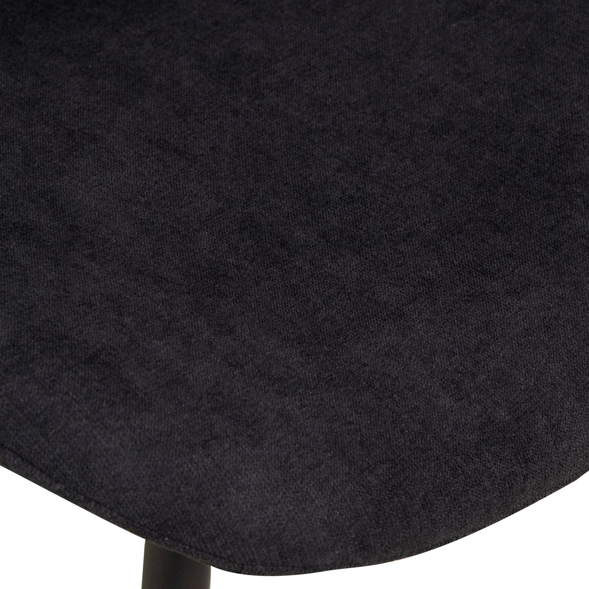 Chaise repas tissu noir