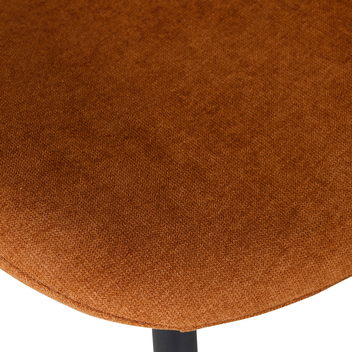 Chaise repas tissu rouille