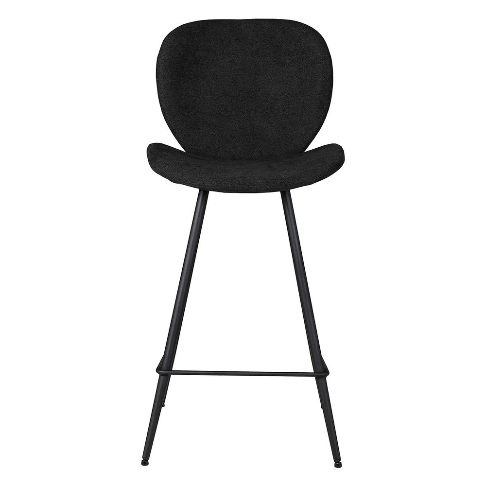 Chaise snack tissu noir