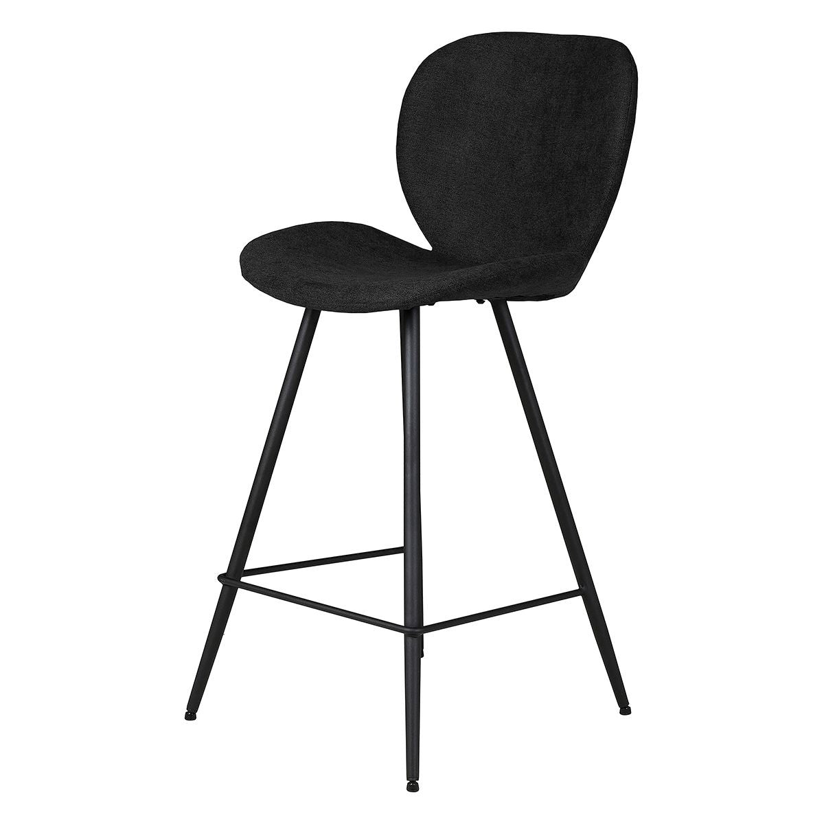 Chaise snack tissu noir