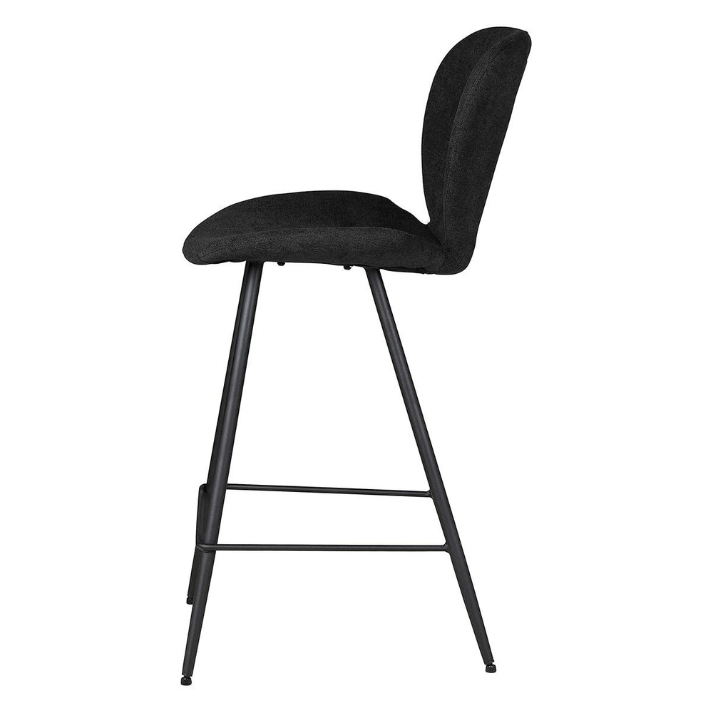 Chaise snack tissu noir