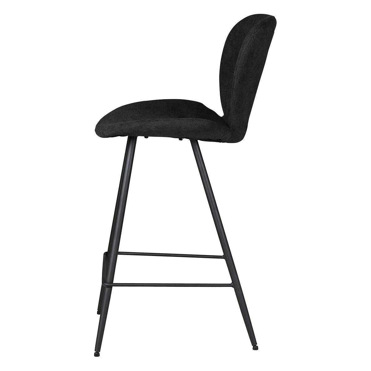 Chaise snack tissu noir
