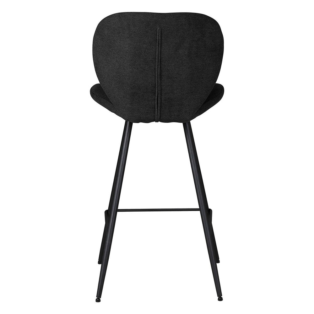 Chaise snack tissu noir