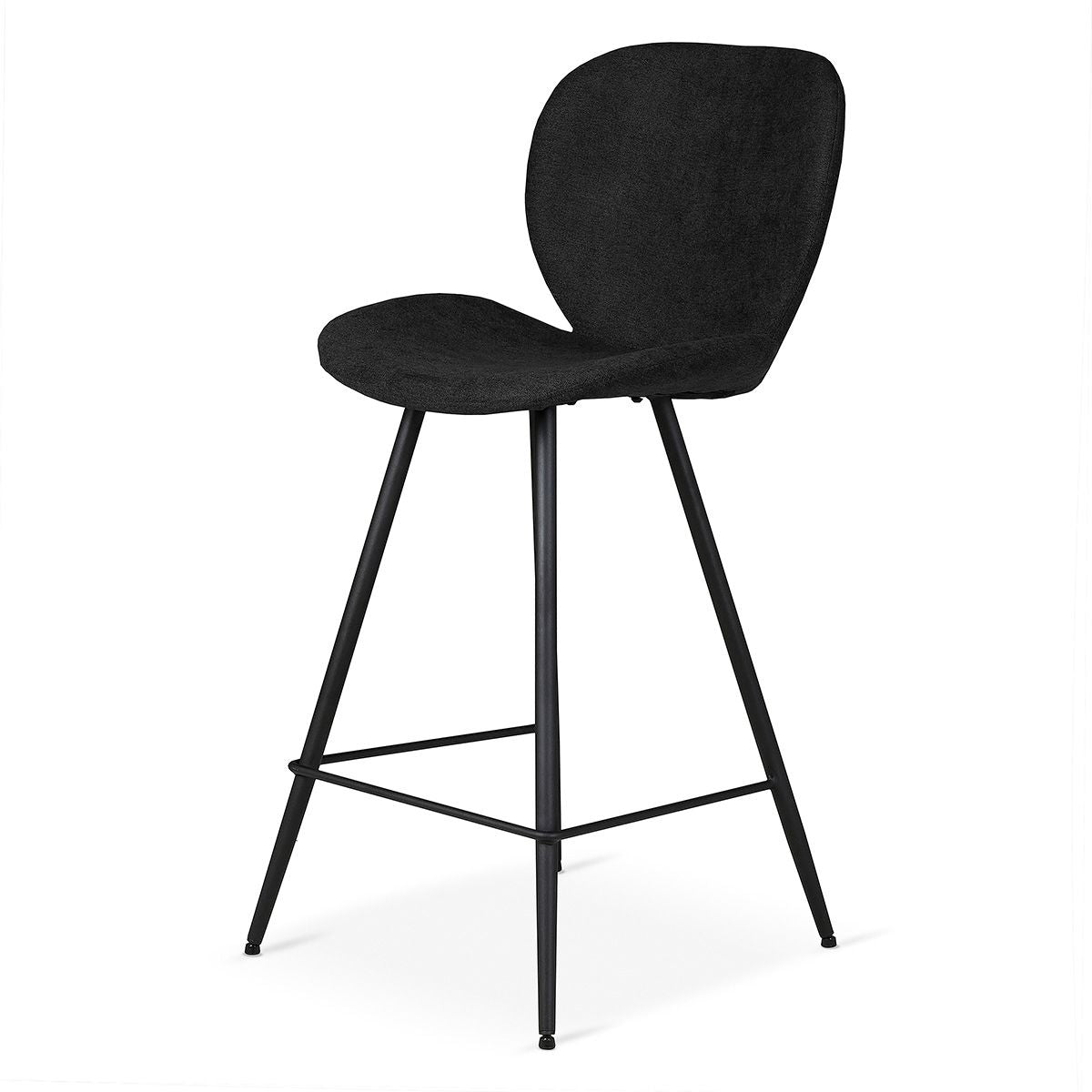 Chaise snack tissu noir