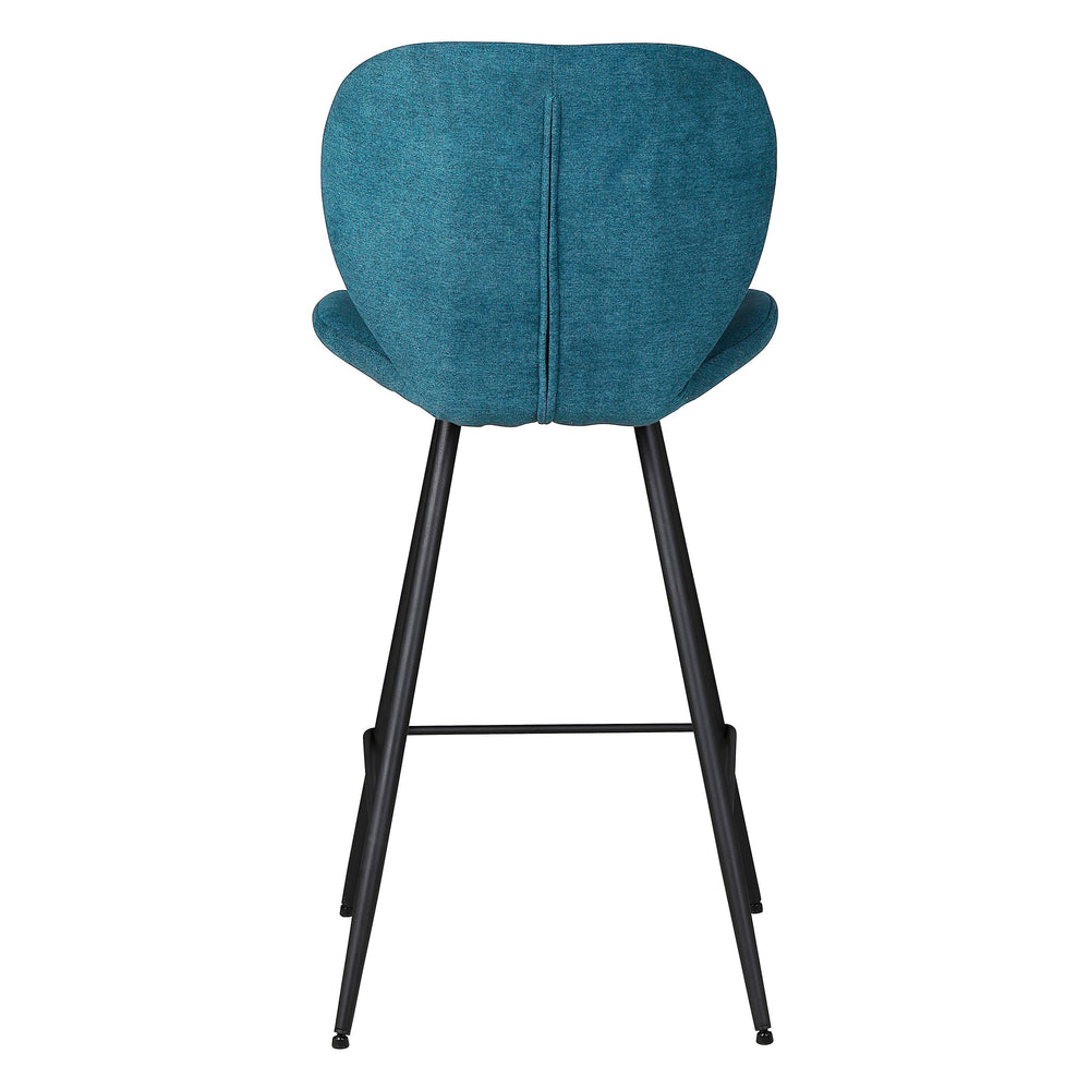 Chaise snack tissu bleu canard