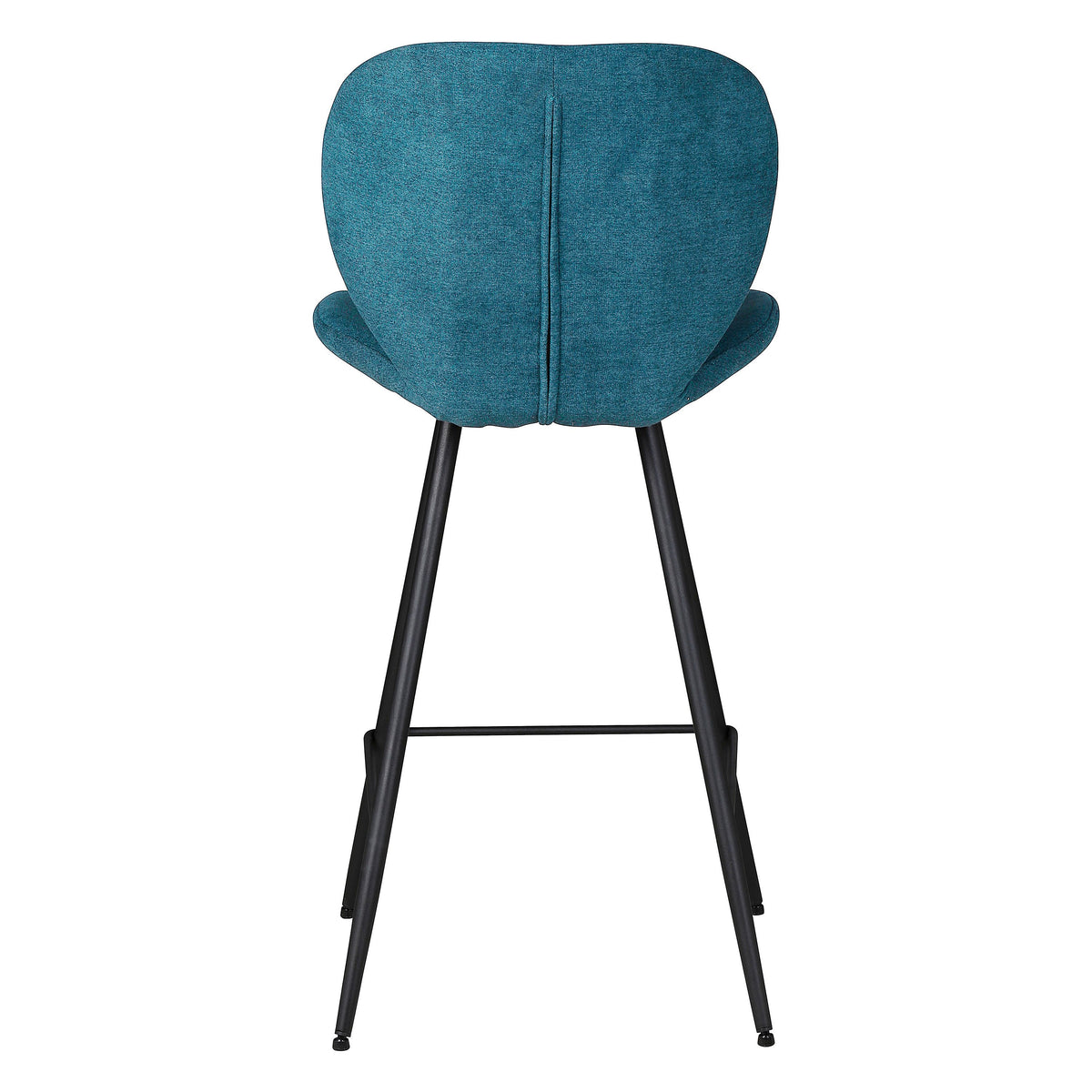 Chaise snack tissu bleu canard